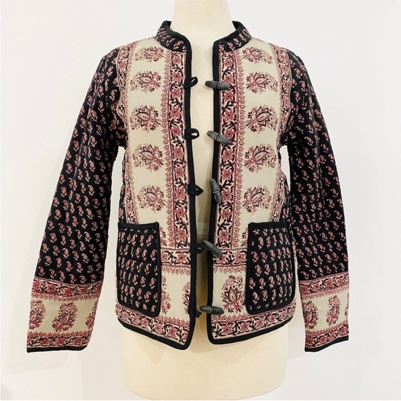 Calypso St. Barth silk quilted jacket EUC - Picture 2 of 11